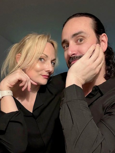 Yvonne Prokoph and her partner who has lung cancer