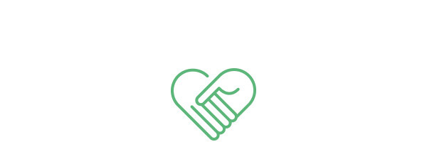 Icon shows handshake in the shape of a heart